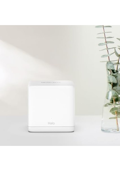 Halo H60X(3-PACK), AX1500MBPS, Dual-Band, Gigabit Portları, 100'E Kadar Cihaz Bağlanabilir, 550 M²'ye Kadar Kapsama, Akıllı Bağlantı, Mobil Uygulama ile Kolay Kurulum, Wi-Fi 6 Mesh Sistemi