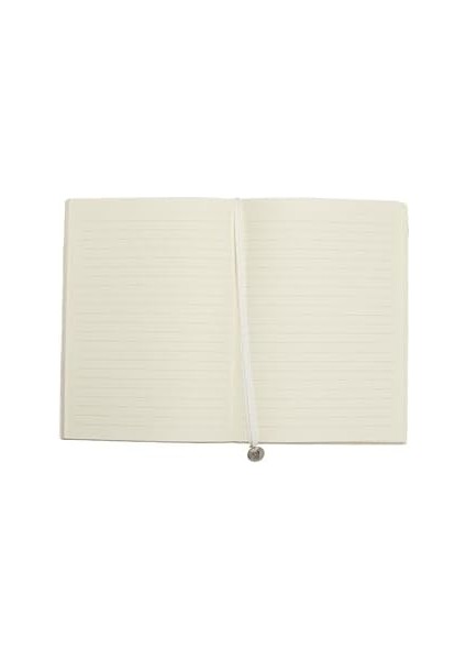 Rugan Esnek Kapak Çizgili Defter, 14.8X21 cm -Bej