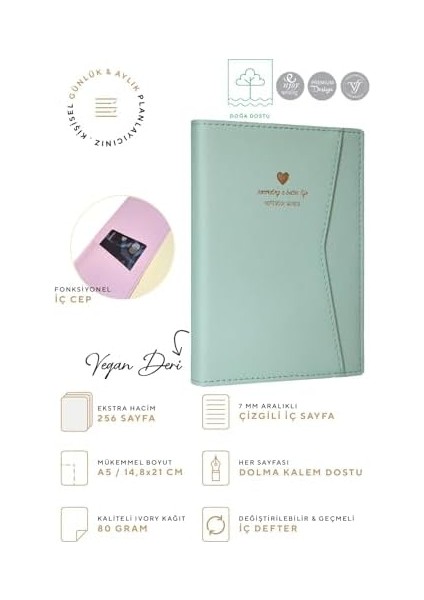 ve Cepli Defter A5 Ivory 128 Yaprak