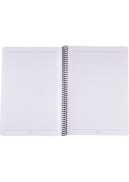 Spiralli Defter, 100 Yaprak, 70G Kağıt, A4, Çizgili, 500 Mikron Pp Kapak, Dayanıklı ve Çevre Dostu, Asorti Renkler