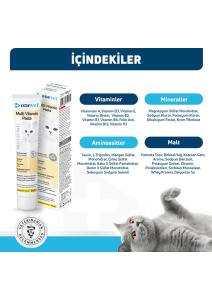 Multi Vitamin Paste Kedi Malt Macun 50 gr