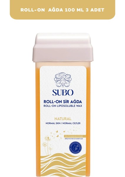 Roll-On Sir Ağda Naturel 3x100 ml