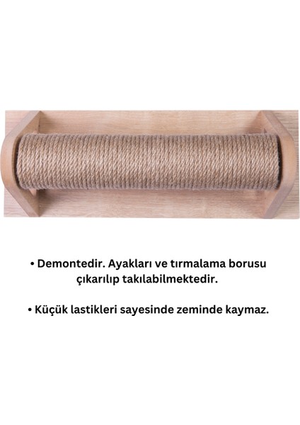 Felino Yatay Döner Kedi Tırmalama Ahşap Desenli indirimleri