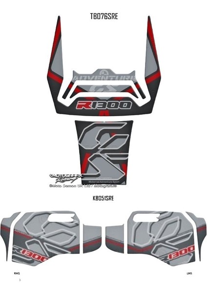 Tank - Knee Pad Bmw R1300GS Adventure Trophy 2024-2025