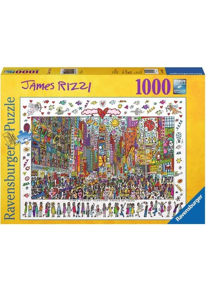 1000 Parçalı Puz James Rizzi, Times Square