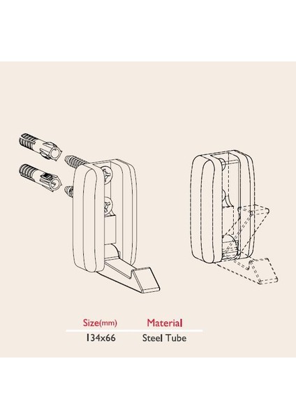 Kapanabilir Askı Parlak Krom modelleri
