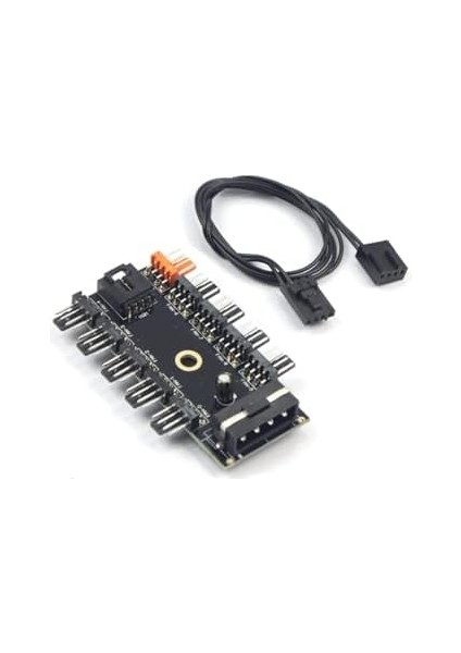 Fan Çoklayıcı Adaptör ve Kablosu 10 Port Fan Power Ide Switch Pwm Çoğaltıcı Hub 4337