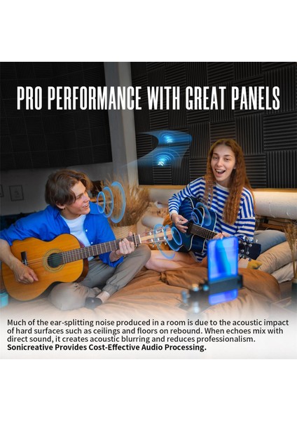 52 Adet Akustik Köpük Panel 1X12X12 Inç Ses Geçirmez Köpük Panel Duvar Için (Yurt Dışından) indirimleri