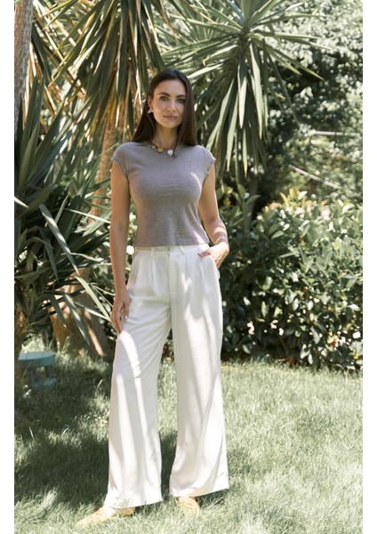 Kensal Dar Kesim Vizon T-Shirt fiyatları