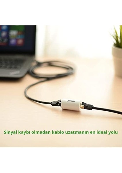 RJ45 Ethernet Kablo Birleştirici Ara Aparat Siyah