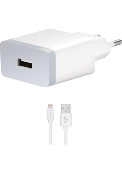 Tüm Serilerle Uyumlu Şarj Aleti Kablo Adaptör Set, Telefonunuzu Tanır ve Maksimum Hızda Şarj Eder· Güvenli Şarj Için Akım Korumalı, Lightning Girişli Cihazlar Için Uyumlu.