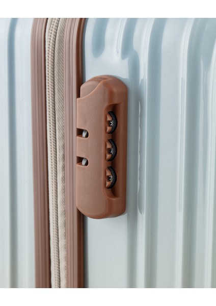 Chest Valiz/bavul - Bej - Orta Boy