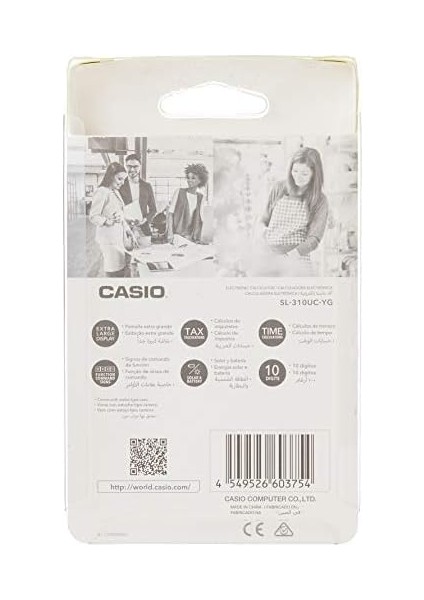 SL-310UC-YG Cep Tipi 10 Hane Sarı Hesap Makinesi