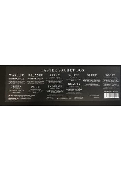 Tea Taster Sachet Kutusu - 30 Muslin Çay Poşeti