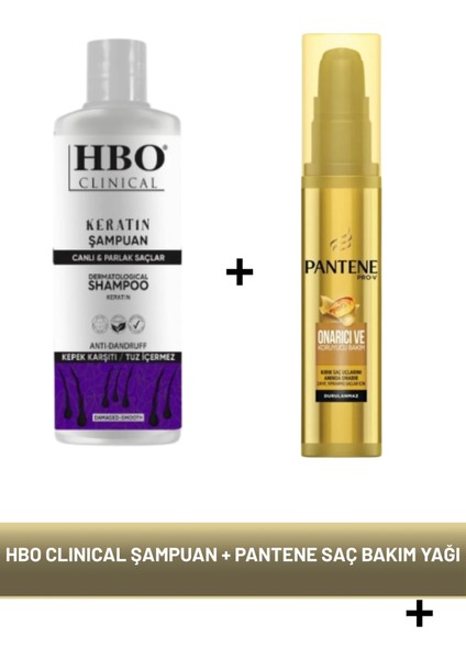 Clınıcal Şampuan Pantene Saç Bakım Yağı Bakım Seti