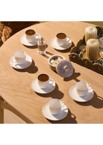 Pelin 6 Kişilik Kahve Fincan Takımı 90 ml modelleri