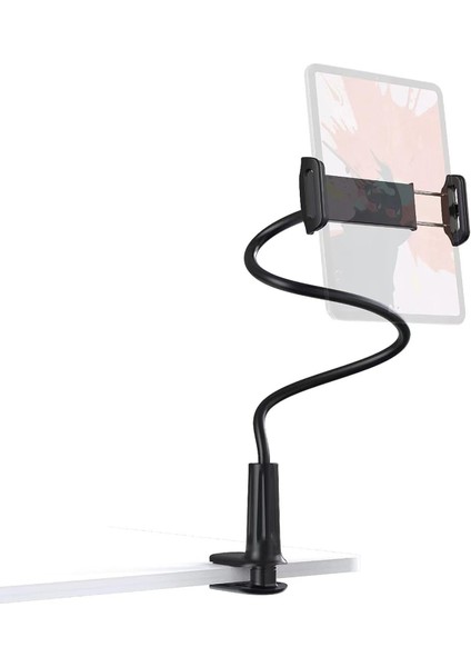 70 cm Akrobat Esnek Tablet ve Telefon Tutucu Stand Siyah