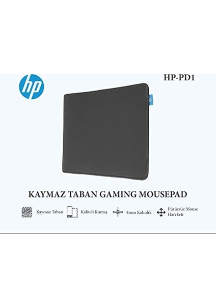 Pd1 Gaming Oyuncu Mouse Pad 4mm Dikişli (Large (700X350MM)) Siyah