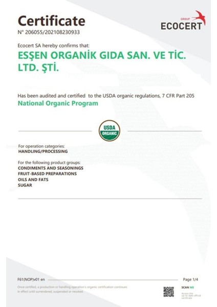 Organik Irmik 3x500gr