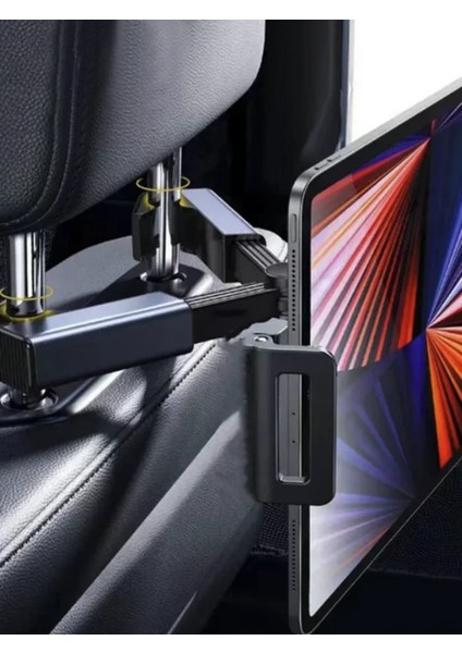 12.9 Inç Araç Arka Koltuk Tablet ve Telefon Tutucu 360° Dönebilir Koltuk Kafalık Arkası fırsatları