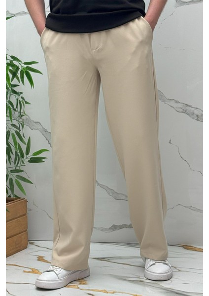Erkek Baggy Geniş Kesim Pantolon Double Kumaş Yazlık