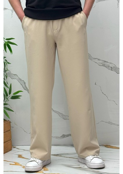 Erkek Baggy Geniş Kesim Pantolon Double Kumaş Yazlık fırsatları