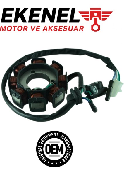 Honda CBF150 Statör 8'li | Eski Model Oem Şarj Ünitesi
