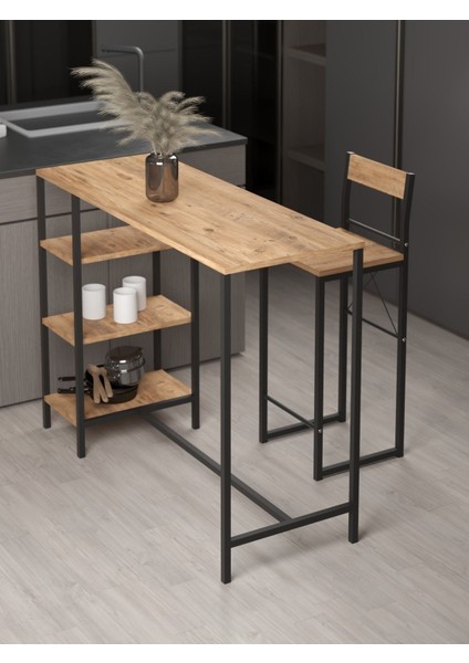 Raflı Good Bar Takımı Çam 2652