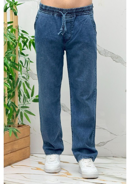 Erkek Baggy Kot Pantolon Rahat Kesim Tiril Tiril Ince Kumaş