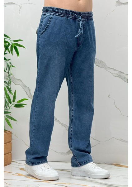 Erkek Baggy Kot Pantolon Rahat Kesim Tiril Tiril Ince Kumaş fırsatları