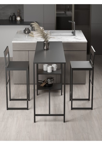 Raflı Good Bar Takımı Siyah 2652