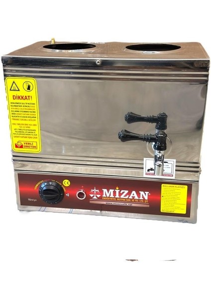 25 Cm'lik - 19 Litre Pleytsiz Kahveci Kazanı