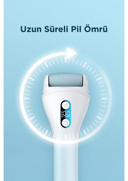 BCM-1138T Beyaz LED Ekran Göstergeli Turbo Modlu Su Geçirmez Ayak Bakım Törpüsü fırsatları