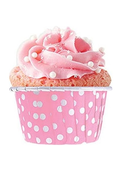 Dolphin Muffin-Kek Kapsülü Pembe Puantiyeli 50LI modelleri