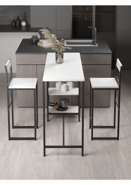 Raflı Good Bar Takımı Beyaz 2652