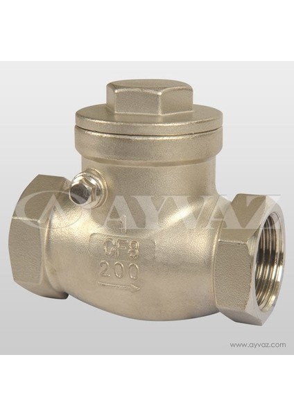 Çekvalf Çalpara Paslanmaz 11/2'' SC-201 Dişli