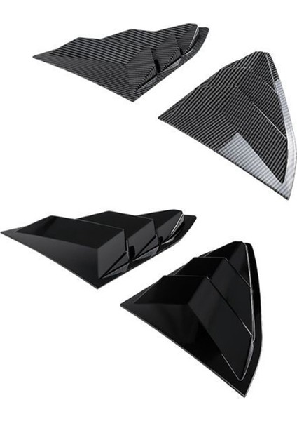 C8 Arka Üçgen Pencere Panjurları Siyah Için (Yurt Dışından) indirimleri