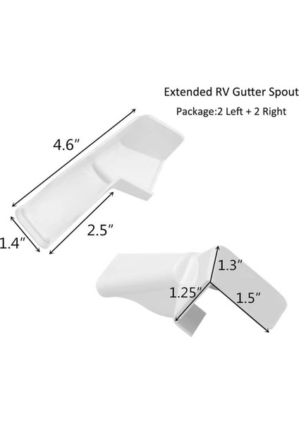 Rv Yağmur Olukları Boruları Tavan Rayı Oluk Drenajı Koruma Aksesuarları, B (Yurt Dışından) modelleri