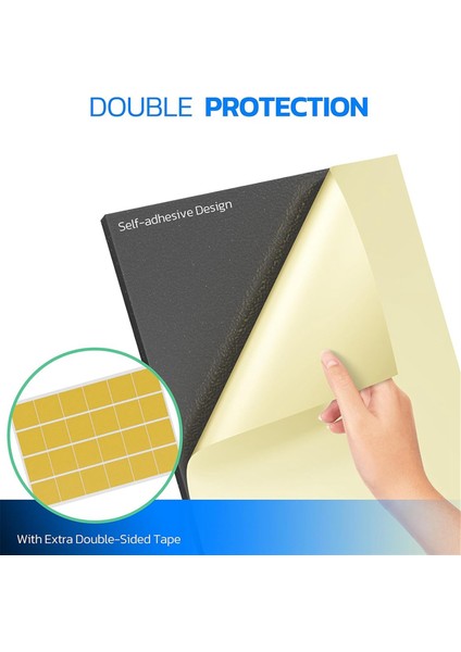 12 Paket Kendinden Yapışkanlı Piramit Ses Geçirmez Köpük Paneller, Akustik Paneller (Yurt Dışından) fiyatları