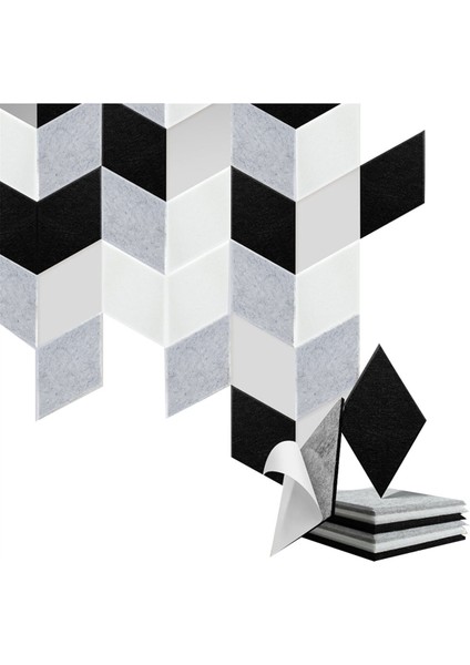 24 Paket Kendinden Yapışkanlı Ses Geçirmez Duvar Panelleri, Ses Akustik Paneller (Yurt Dışından)