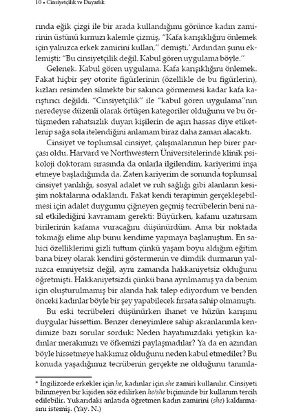 Cinsiyetçilik ve Duyarlık