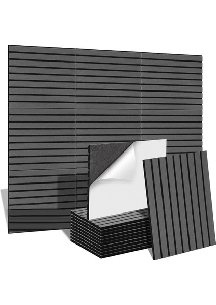 12 Adet Ses Geçirmez Akustik Panel, 14X12X0.4 Inç Oda, Ofis Için (Yurt Dışından)