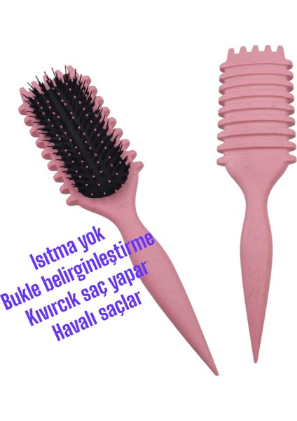 Sihirli Bukle Tarağı - Bukle Belirginleştirici Tarak- Kıvırcık Saç Fırçası- Mükemmel Bukleler-Pembe fiyatları
