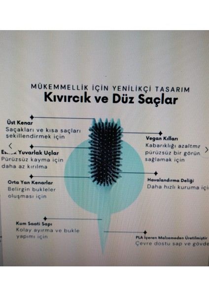 Sihirli Bukle Tarağı - Bukle Belirginleştirici Tarak- Kıvırcık Saç Fırçası- Mükemmel Bukleler-Pembe indirimleri