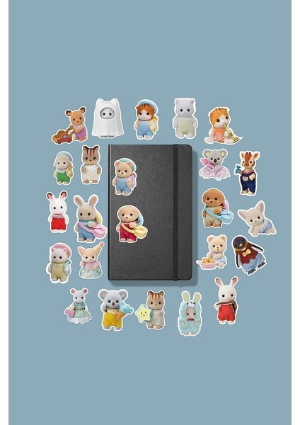 Sylvanian Families Sticker Paketi /bullet Journal Defter Çıkartma Ajanda Laptop Etiket