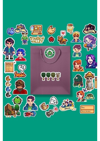 Stardew Valley Sticker Paketi /bullet Journal Defter Çıkartma Ajanda Laptop Etiket