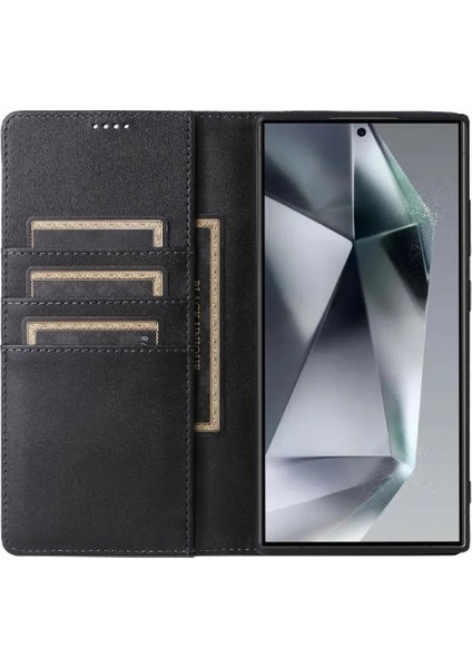 Samsung Galaxy A15 Pu Deri Kart Yuvası Rfıd Engelleme Saf Flip Case (Yurt Dışından) indirimleri
