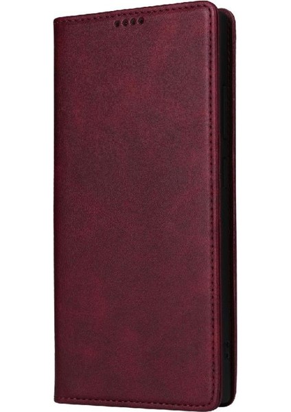 IPhone 15 ile Uyumlu Artı Flip Case Pu Deri Kart Yuvası Darbeye (Yurt Dışından)