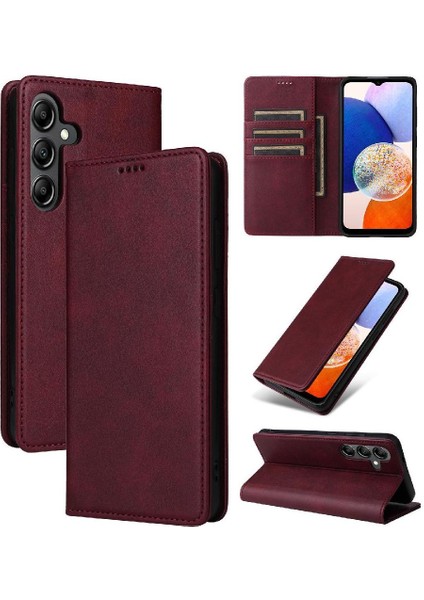 Samsung Galaxy A15 Pu Deri Kart Yuvası Rfıd Engelleme Saf Flip Case (Yurt Dışından) indirimleri