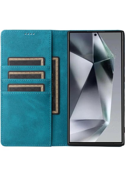 IPhone 12 Flip Case Kart Yuvası ile Uyumlu Pu Deri Saf Renk Rfıd (Yurt Dışından)